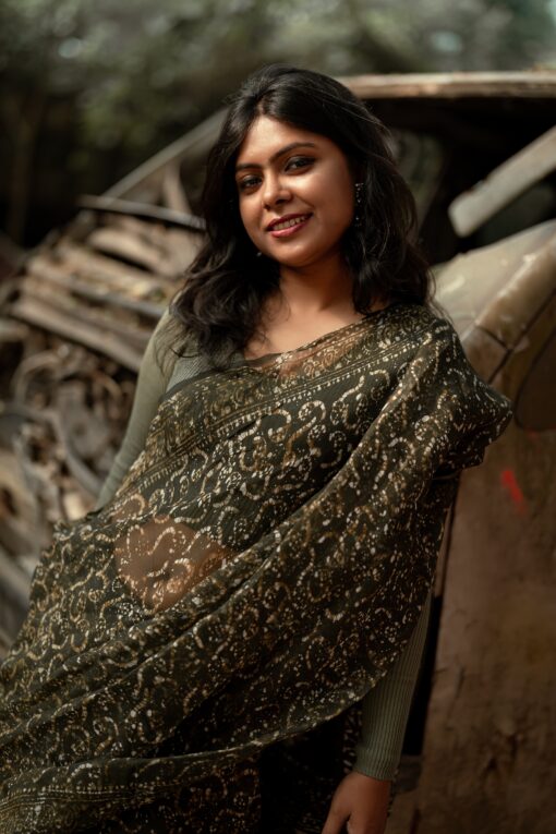 Maslin saree from bangladesh