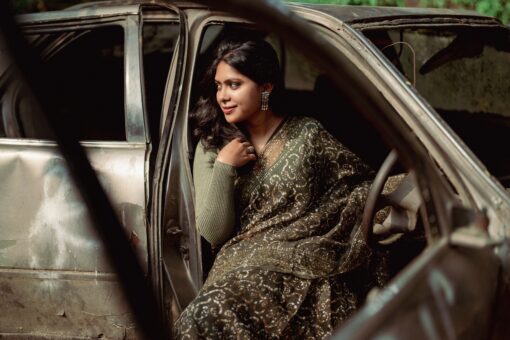 Maslin Silk Saree from Bangladesh