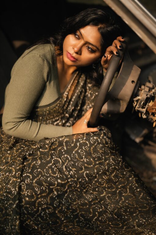 Maslin Silk Saree from Bangladesh