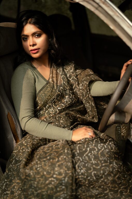 Maslin Silk Saree from Bangladesh