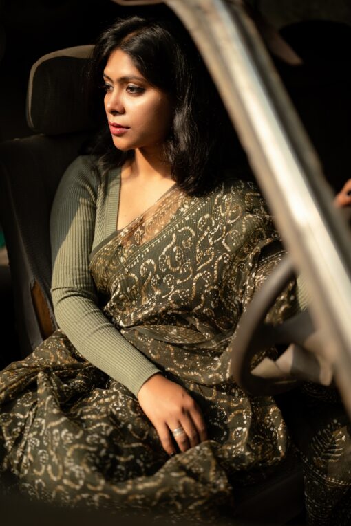 Maslin Silk Saree from Bangladesh