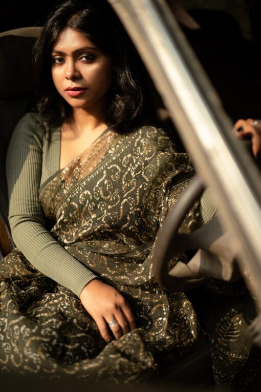 Maslin Silk Saree from Bangladesh