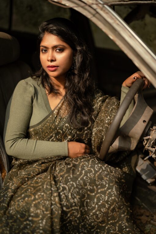 Maslin Silk Saree from Bangladesh