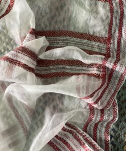 Maslin Natural Dye Kantha Saree from Bangladesh