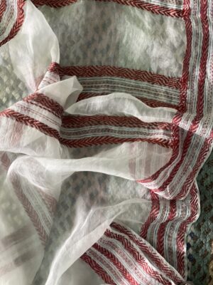 Maslin Natural Dye Kantha Saree from Bangladesh