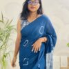 Natural Dye Premium luxury handloom Shibori cotton Saree from Bangladesh