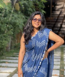 Shibori Cotton saree from Bangladesh