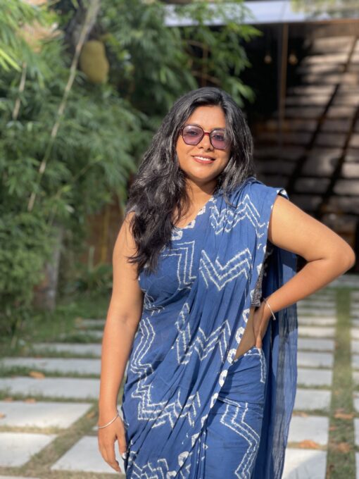 Shibori Cotton saree from Bangladesh