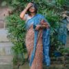 Natural Dye Half silk Saree from Bangladesh
