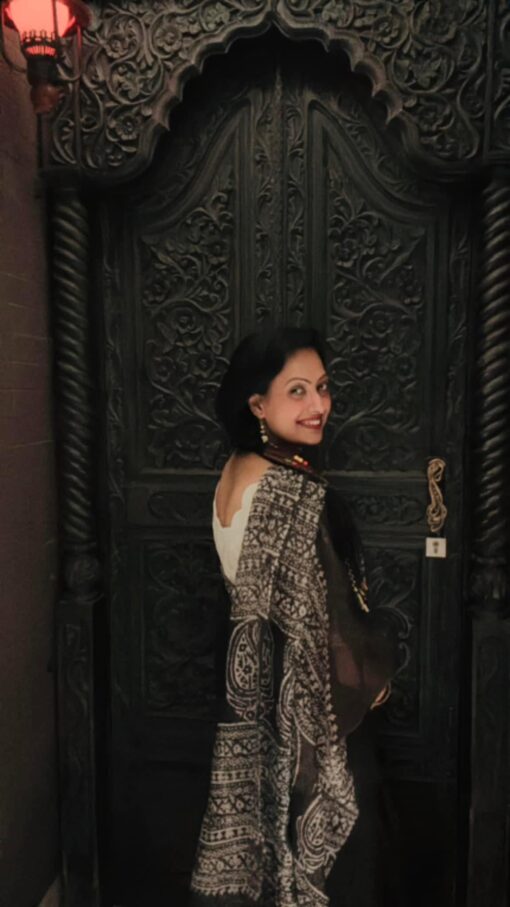maslin kantha saree