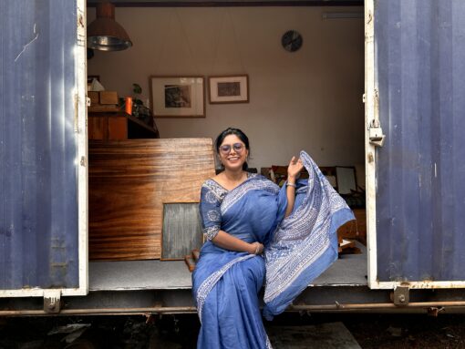 Maslin Silk Saree from Bangladesh