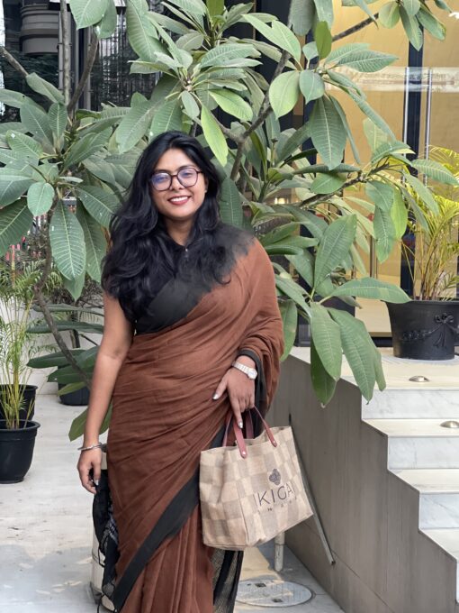 Natural Dye Premium luxury handloom Cotta cotton Saree from Bangladesh