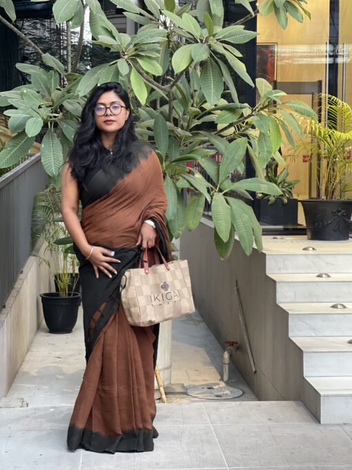 Natural Dye Premium luxury handloom Cotta cotton Saree from Bangladesh