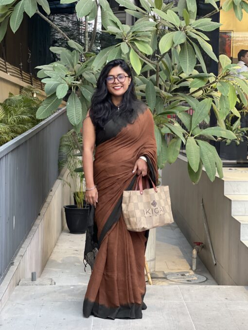 Natural Dye Premium luxury handloom Cotta cotton Saree from Bangladesh