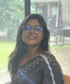 Natural Dye Half silk Saree from Bangladesh