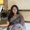 Maslin Natural Dye Kantha Saree from Bangladesh