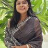 Maslin Natural Dye Kantha Saree from Bangladesh