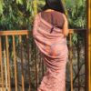 Maslin Natural Dye Kantha Saree from Bangladesh