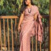 Maslin Natural Dye Kantha Saree from Bangladesh