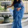 Shibori Maslin Saree