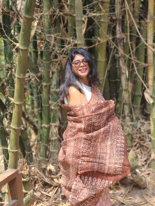 Natural Dye Premium Modal Silk Saree from Bangladesh