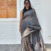 Maslin Natural Dye Kantha Saree from Bangladesh