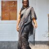 Maslin Natural Dye Kantha Saree from Bangladesh
