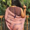 Maslin Natural Dye Kantha Saree from Bangladesh
