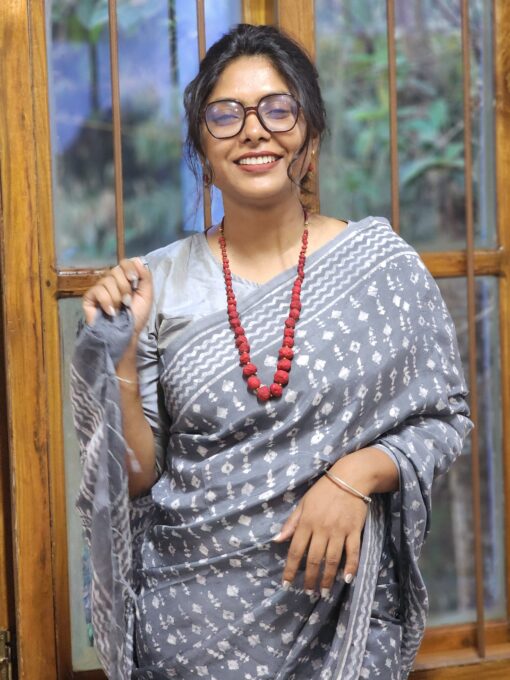 Natural Dye Premium Modal Silk Saree from Bangladesh