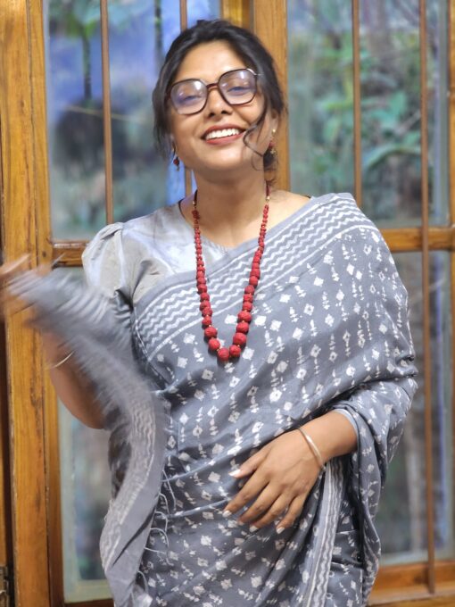 Natural Dye Premium Modal Silk Saree from Bangladesh