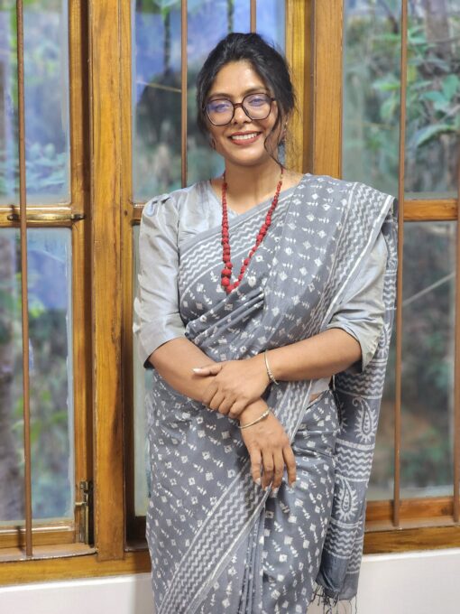 Natural Dye Premium Modal Silk Saree from Bangladesh