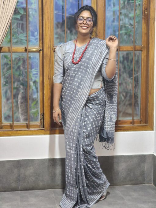 Natural Dye Premium Modal Silk Saree from Bangladesh