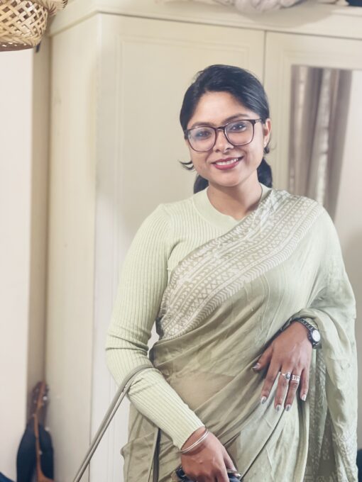 Maslin Silk Saree from Bangladesh