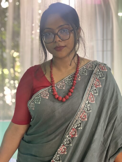 Natural Dye Kantha Saree from Bangladesh