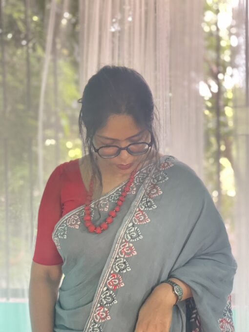 Natural Dye Kantha Saree from Bangladesh
