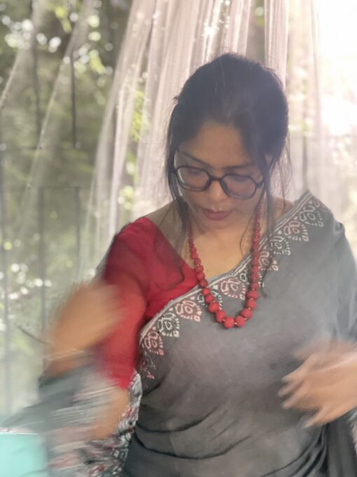 Natural Dye Kantha Saree from Bangladesh