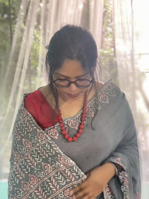 Natural Dye Kantha Saree from Bangladesh