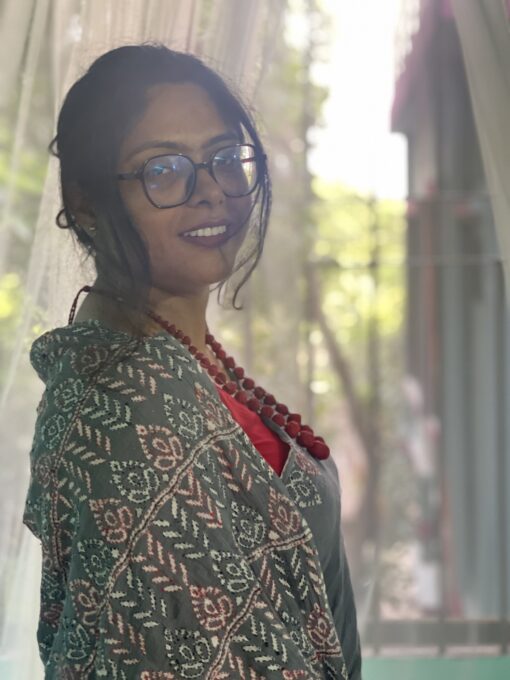 Natural Dye Kantha Saree from Bangladesh