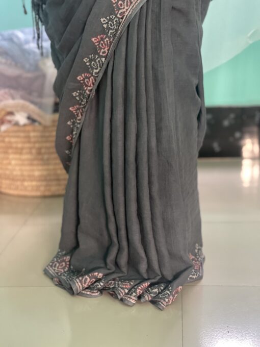Natural Dye Kantha Saree from Bangladesh
