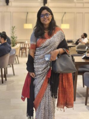Half silk saree from Bangladesh