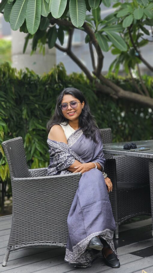 Maslin saree from Bangladesh