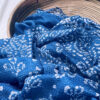 Indigo Maslin Natural Dye Kantha Saree from Bangladesh
