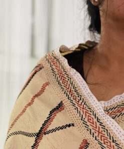 Semi Silk Kantha Saree from Bangladesh