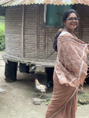 Handloom Cotton Kantha Anokhi Saree in Bangladesh