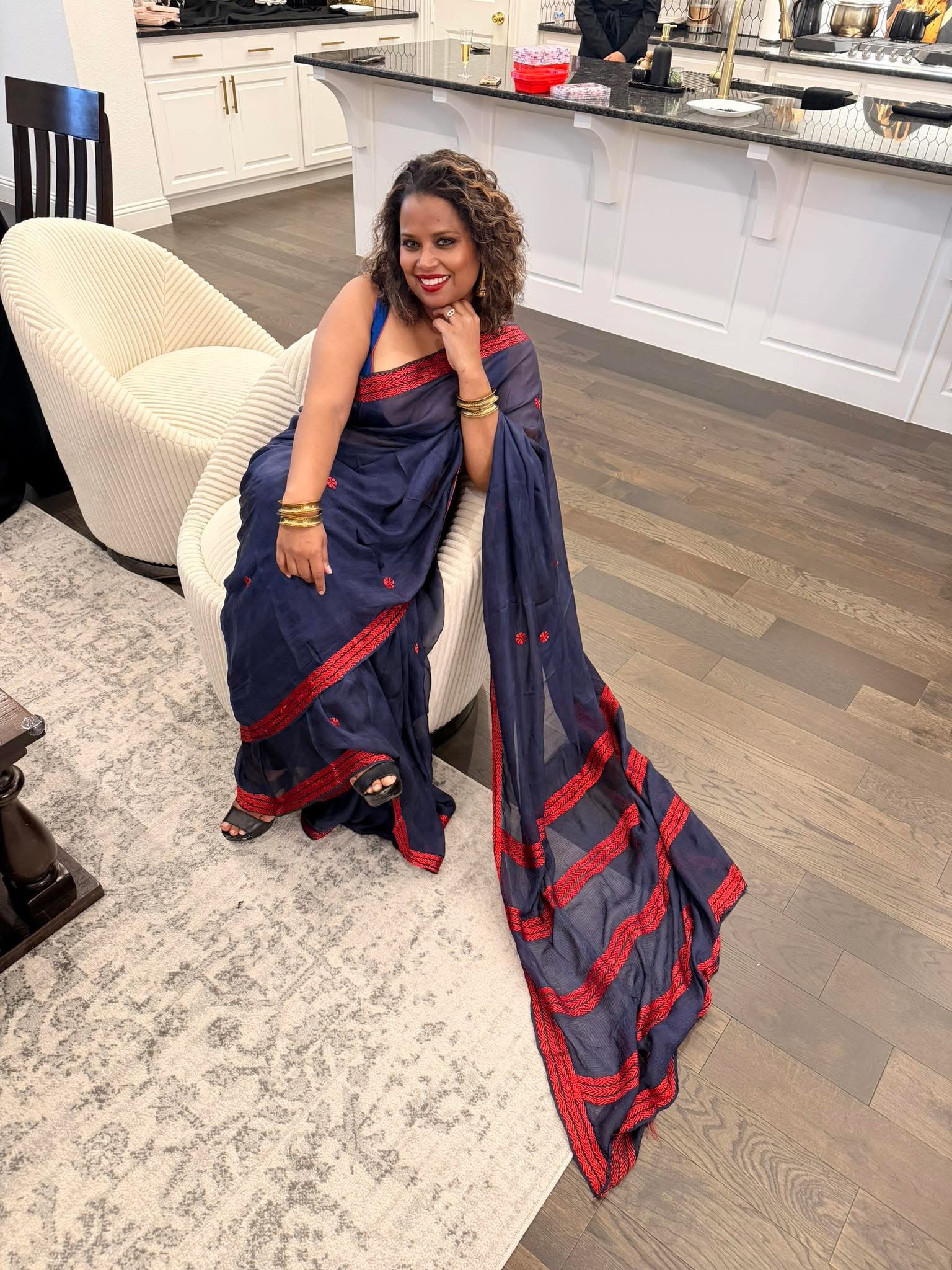 Made in Bangladesh,Silk Kantha Saree, Natural Dye in Bangladesh